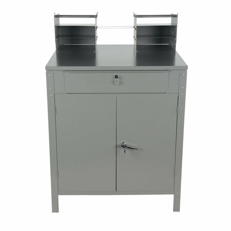 Vestil Shop Desk Cabinet Style 49" Height with Built in Lock Doors SHOP-DC